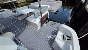 cockpit, Aquila 44, power catamaran for sale