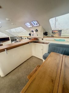 navigation station, Voyage 430 Norseman, catamaran for sale
