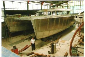 boatyard, Custom, power catamaran for sale