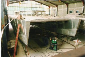 boatyard, Custom, power catamaran for sale