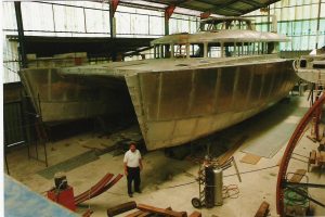 boatyard, Custom, power catamaran for sale