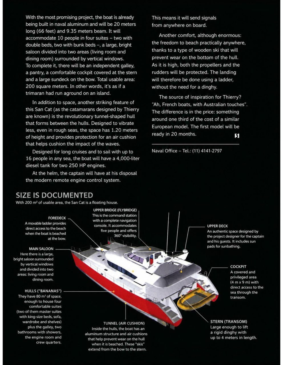diagram, Custom, power catamaran for sale