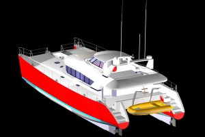 diagram, Custom, power catamaran for sale