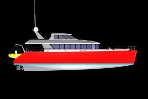 diagram, Custom, power catamaran for sale