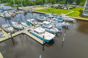 exterior, Maine Cat P-47, power catamaran for sale