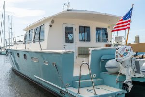exterior, Maine Cat P-47, power catamaran for sale
