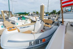 deck, Maine Cat P-47, power catamaran for sale