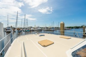 deck, Maine Cat P-47, power catamaran for sale
