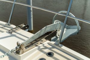 deck, Maine Cat P-47, power catamaran for sale