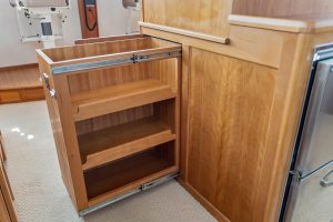 interior, Maine Cat P-47, power catamaran for sale