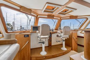 helm, Maine Cat P-47, power catamaran for sale