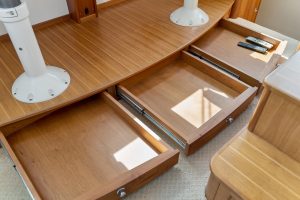 interior, Maine Cat P-47, power catamaran for sale