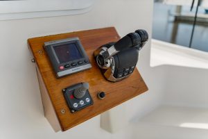 helm, Maine Cat P-47, power catamaran for sale