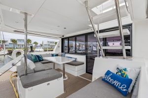 cockpit, Leopard 43 PowerCat, power catamaran for sale