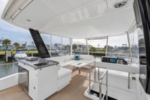 cockpit, Leopard 43 PowerCat, power catamaran for sale