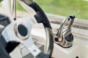 helm, Leopard 43 PowerCat, power catamaran for sale