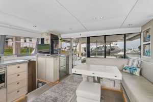 salon, Leopard 43 PowerCat, power catamaran for sale