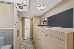 interior, Leopard 43 PowerCat, power catamaran for sale