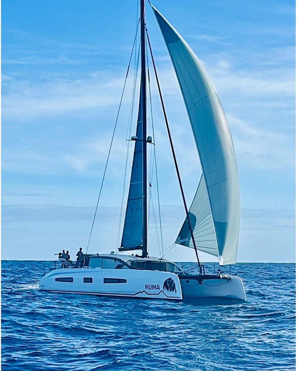 underway, Outremer 55, catamaran for sale