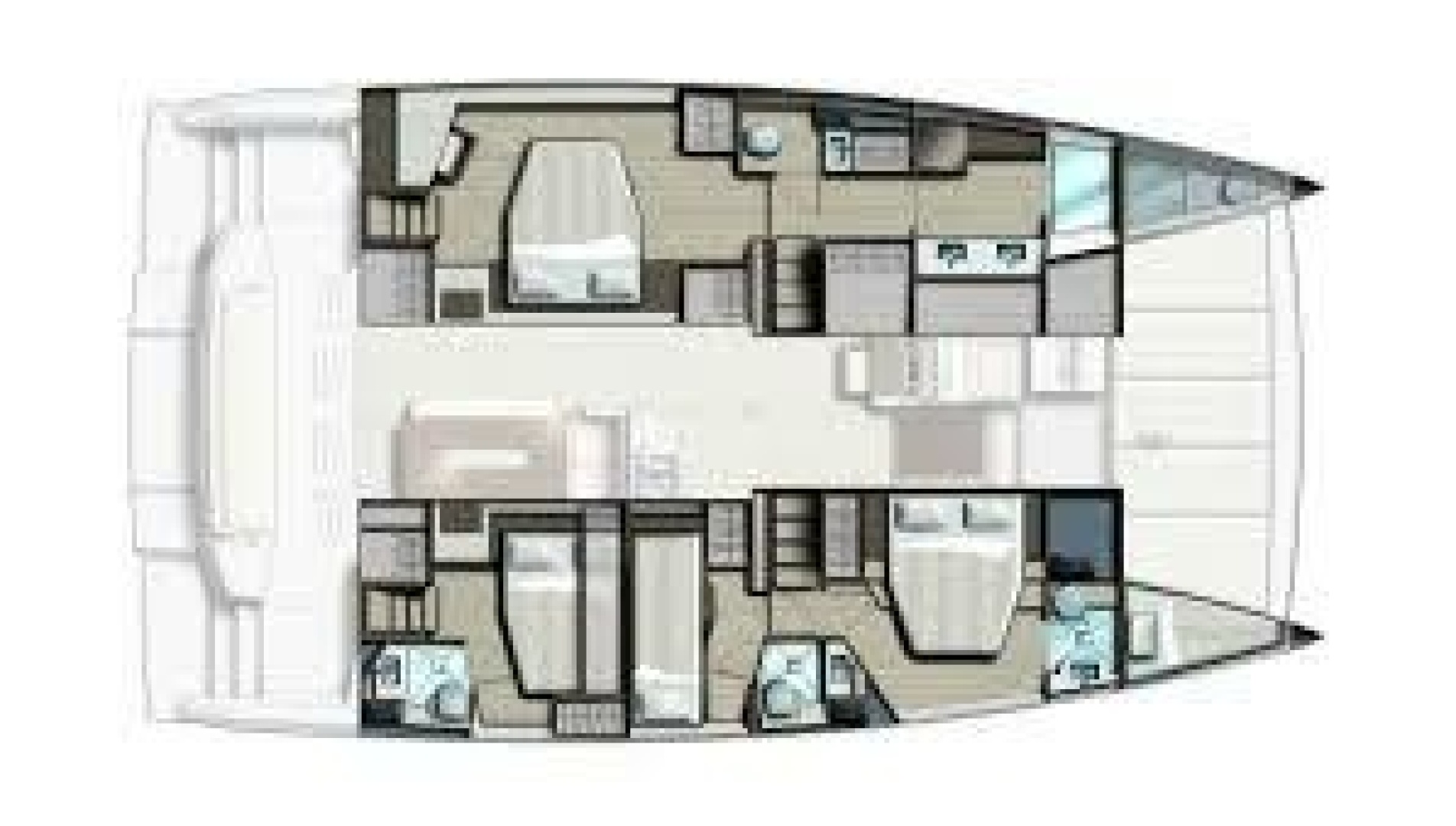 diagram, Bali 4.8, catamaran for sale