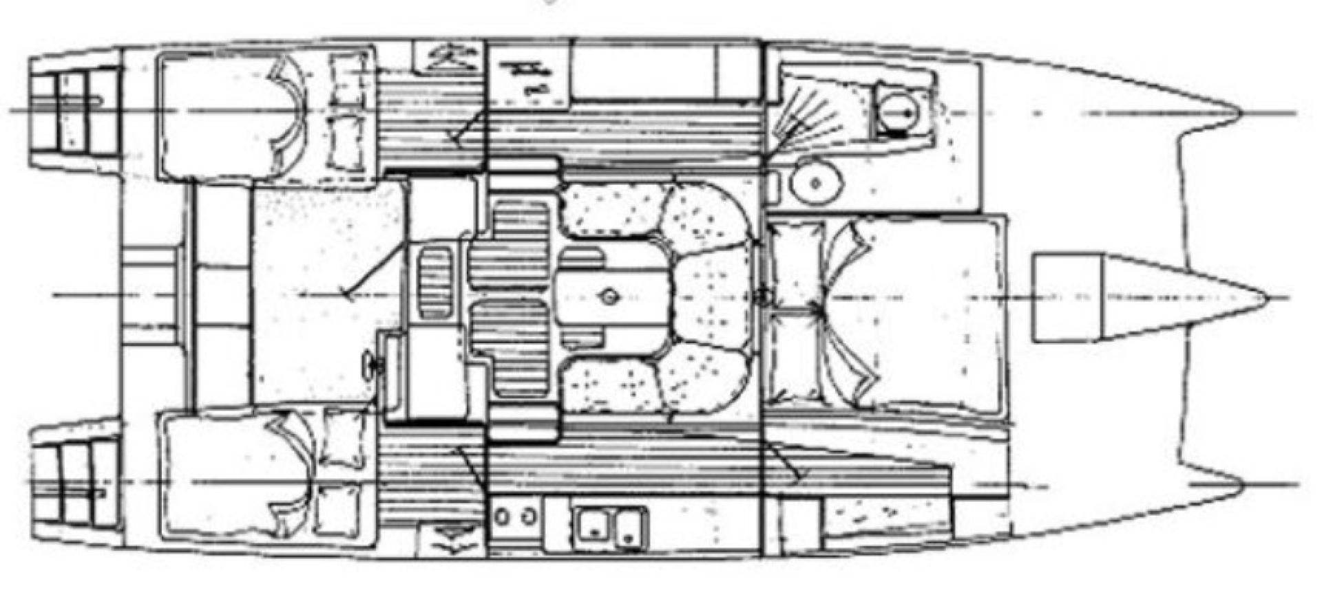 diagram, Gemini 105, catamaran for sale