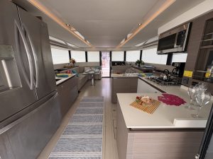 interior, Leopard 53 PowerCat, power catamaran for sale