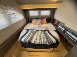 bed, Leopard 53 PowerCat, power catamaran for sale