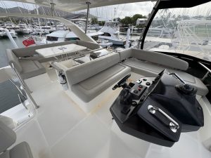 cockpit, Aquila 44, power catamaran for sale