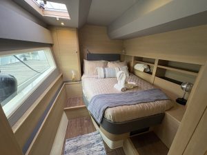 bed, Aquila 44, power catamaran for sale
