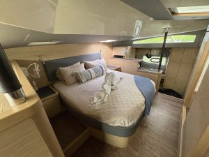 bed, Aquila 44, power catamaran for sale