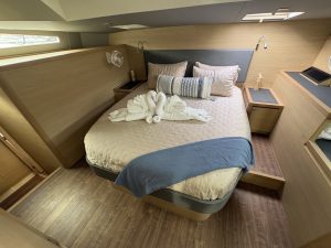 bed, Aquila 44, power catamaran for sale