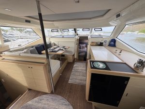 salon, Aquila 44, power catamaran for sale