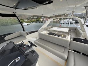 cockpit, Aquila 44, power catamaran for sale
