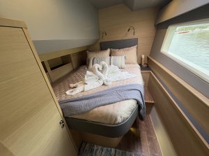 bed, Aquila 44, power catamaran for sale