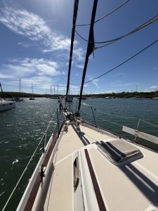 deck, Island Packet 35, sailboat for sale