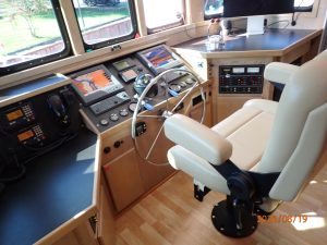navigation station, Florida Bay Coaster 50 Pilothouse, trawler for sale