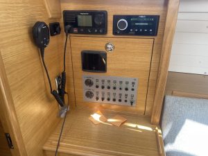 navigation station, Hallberg Rassy, sailboat for sale
