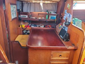 navigation station, Wauquiez 43 Amphitrite, sailboat for sale