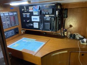 navigation station, Tayana 55, sailboat for sale
