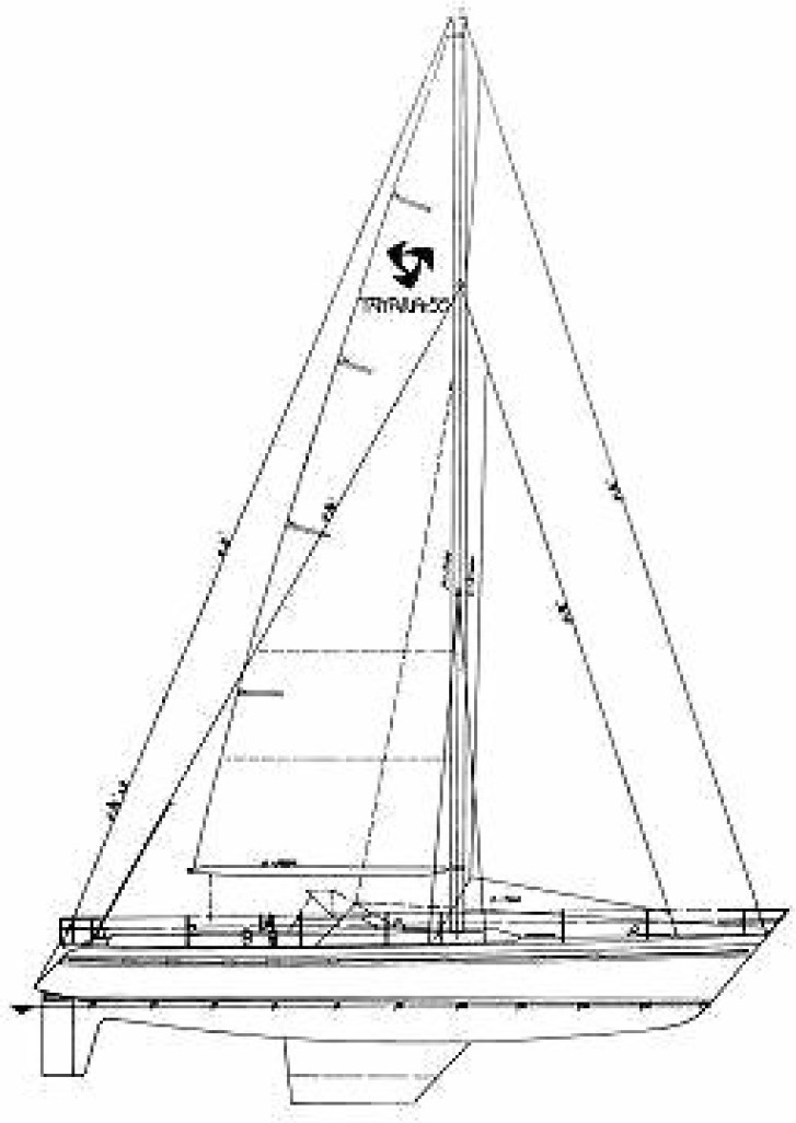diagram, Tayana 55, sailboat for sale