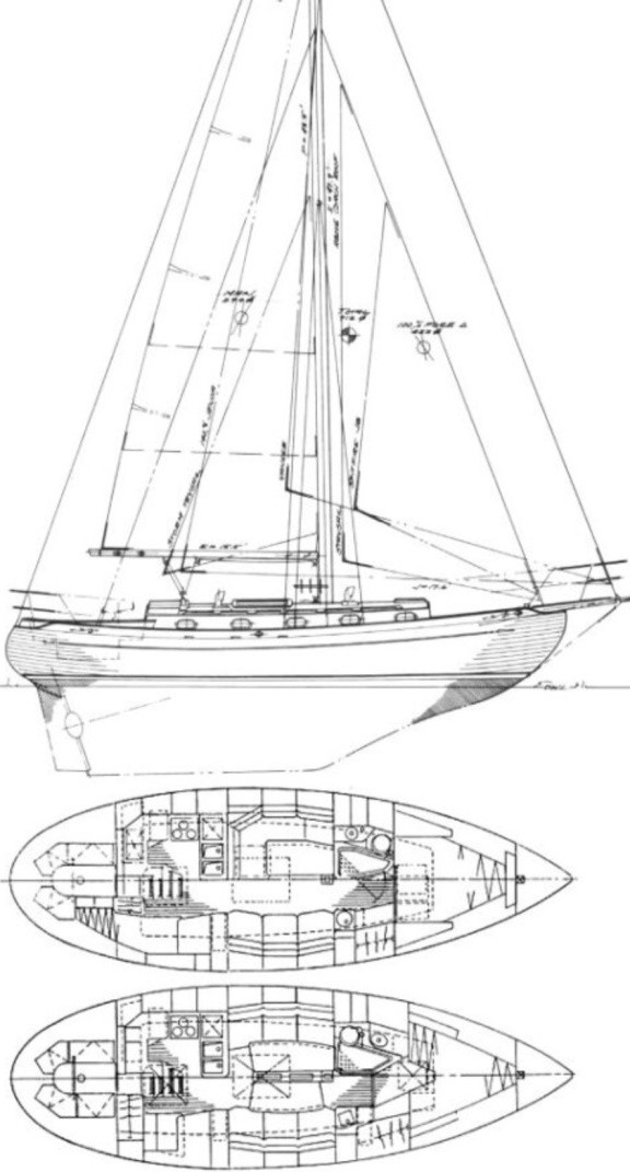 diagram, Baba, sailboat for sale