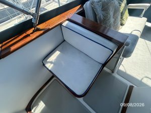 cockpit, Monk 36, trawler for sale