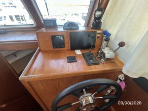 navigation station, Monk 36, trawler for sale