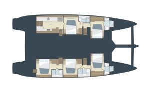diagram, Lagoon 620, catamaran for sale