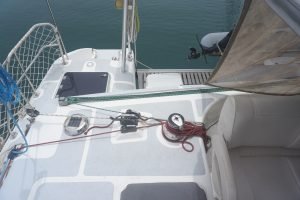 cockpit, Voyage 430 Norseman, catamaran for sale