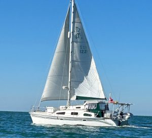 exterior, Summer Twins 28, catamaran for sale