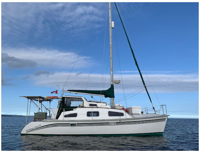 exterior, Summer Twins 28, catamaran for sale