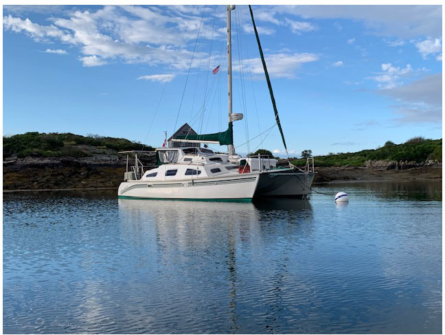 exterior, Summer Twins 28, catamaran for sale