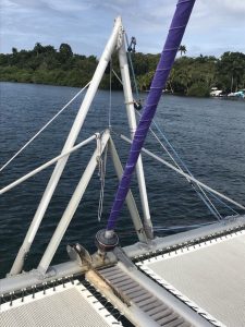 deck, Voyage 430 Norseman, catamaran for sale