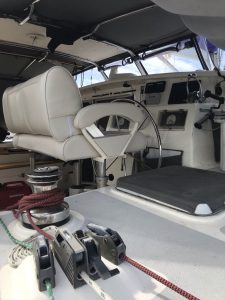 helm, Voyage 430 Norseman, catamaran for sale